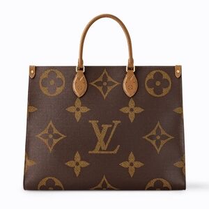 MSRP$3595 Like New NWT Louis Vuitton OnTheGo LV Reverse Canvas GIANT Monogram GM